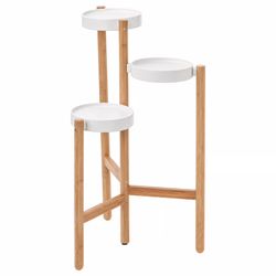 Ikea Plant Stand Bamboo/White