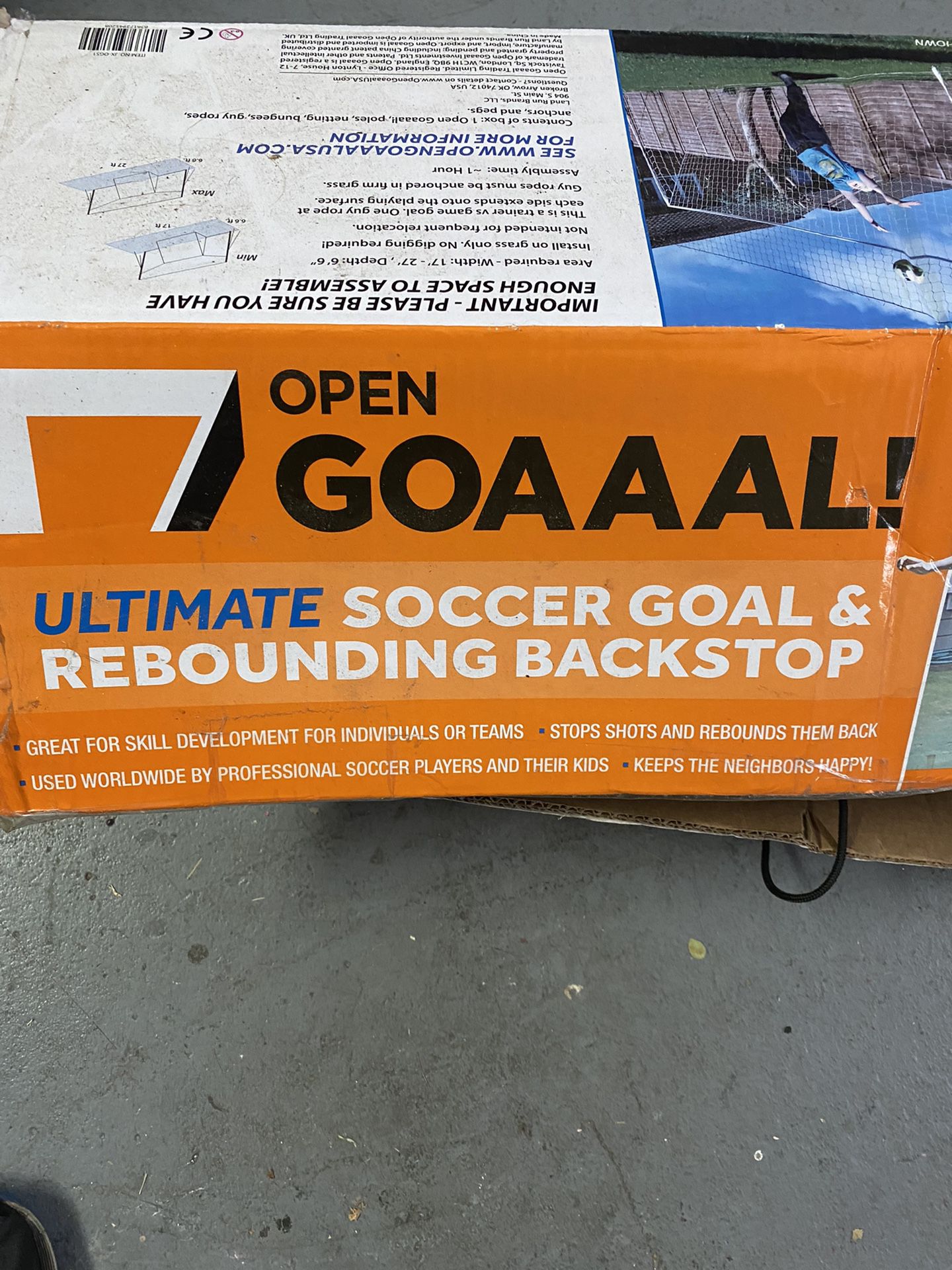 Open Goaaal Soccer Rebound Net
