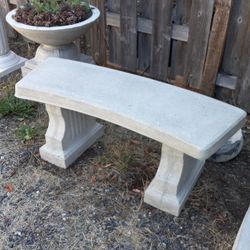 Concrete Garden Bench 