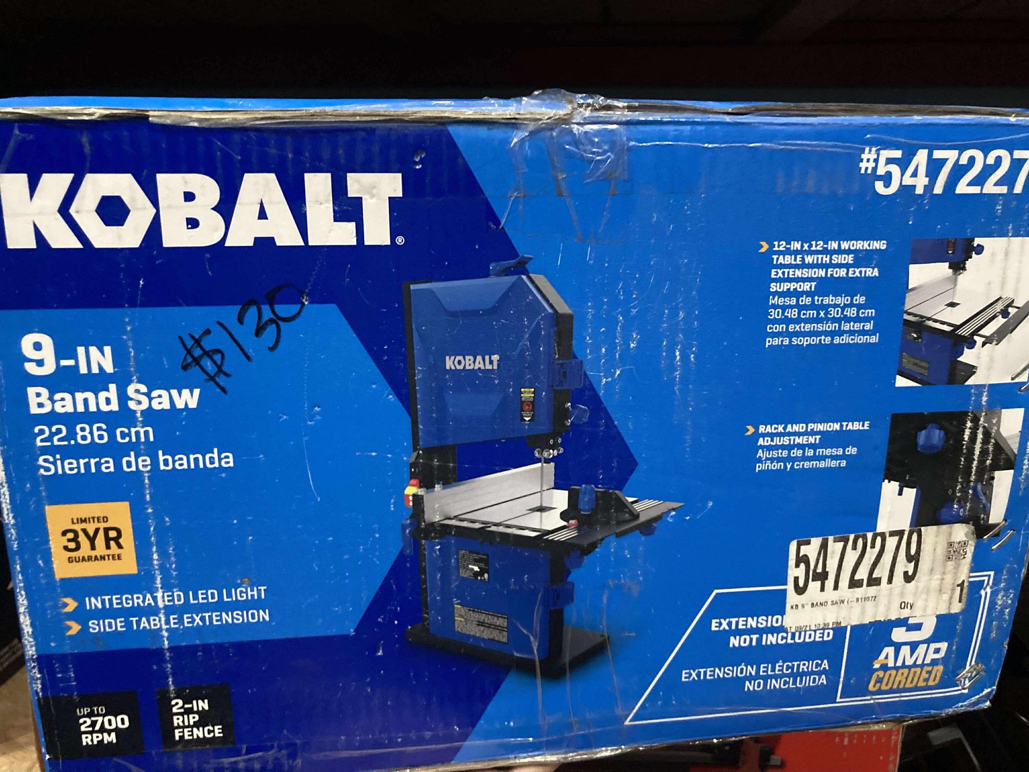 Kobalt 9in Band Saw