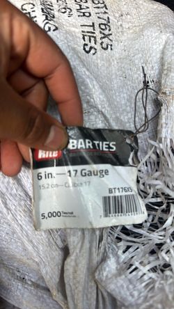 Rite Bar Ties 6 in. 17 Gauge 5,000 Count