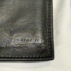 Coach Black Leather Wallet 
