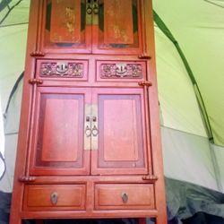 Antique Oriental Hutch/Armoire 