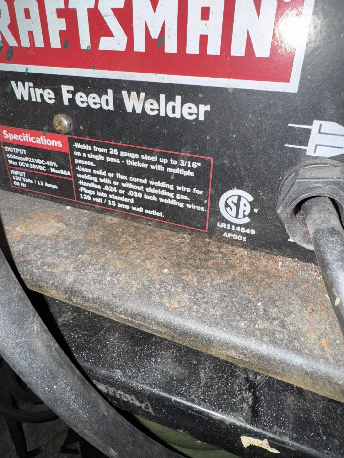 Craftsman 110v Welder With Cart And Helmet