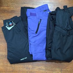 3-Snow Pants For Girls 10/12-14/16 And Medium Size  60