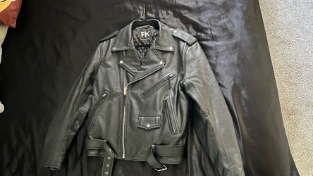 Leather biker Jacket