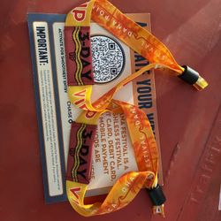 (2) 3-day VIP Ohana Wristbands 