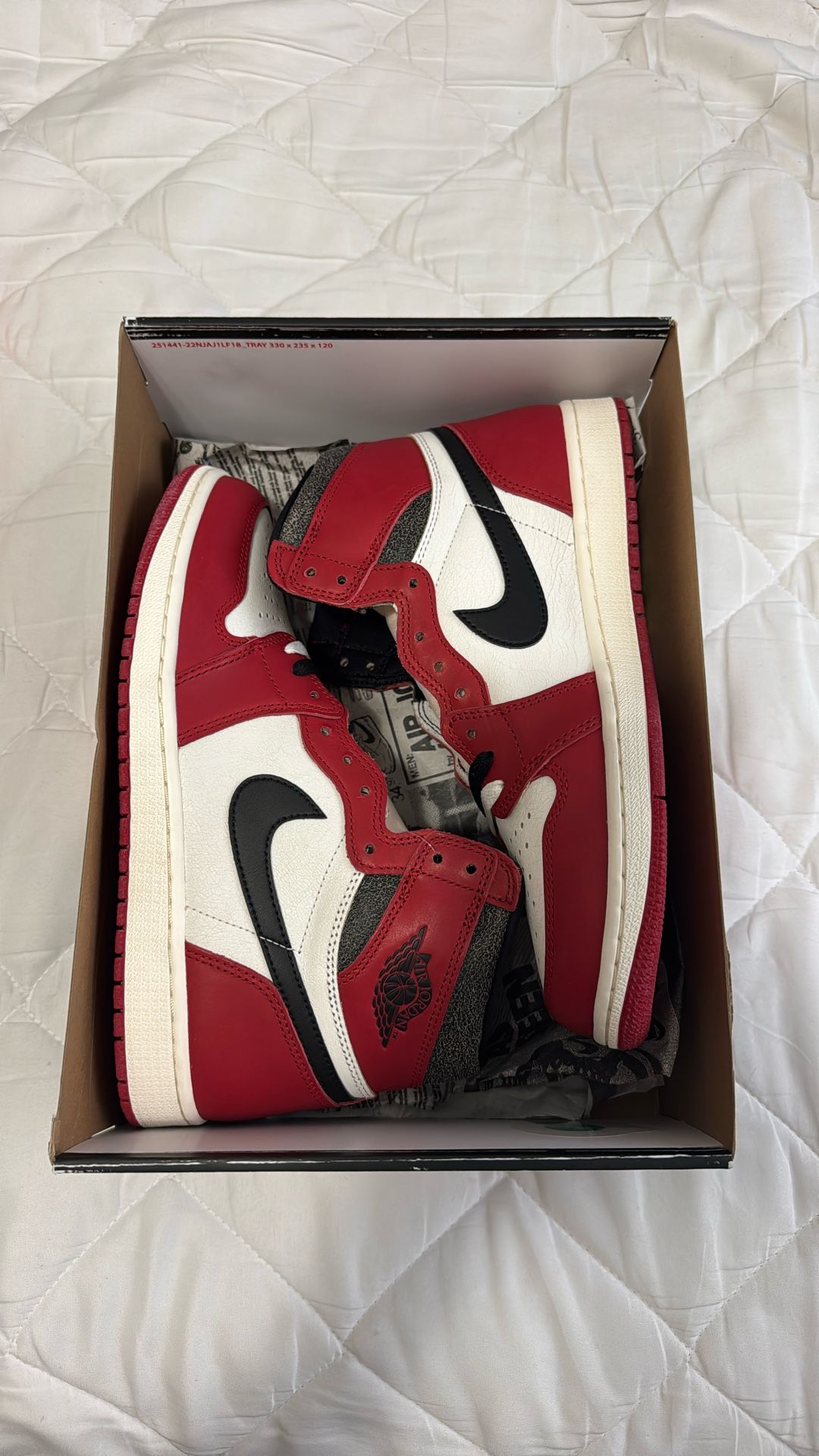 Nike Air Jordan 1 OG Chicago Lost And Found 2022 Size 10