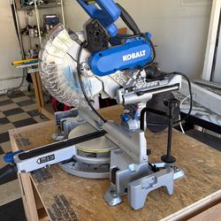 Kobalt Compact 10-in 15-Amp Dual Bevel Sliding Compound Corded Miter Saw