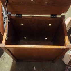 Wooden Laundry Hamper 