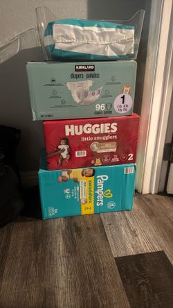 Diapers Size 1 &2