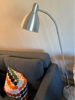 Tall silver lamps with bendable neck! Brand new