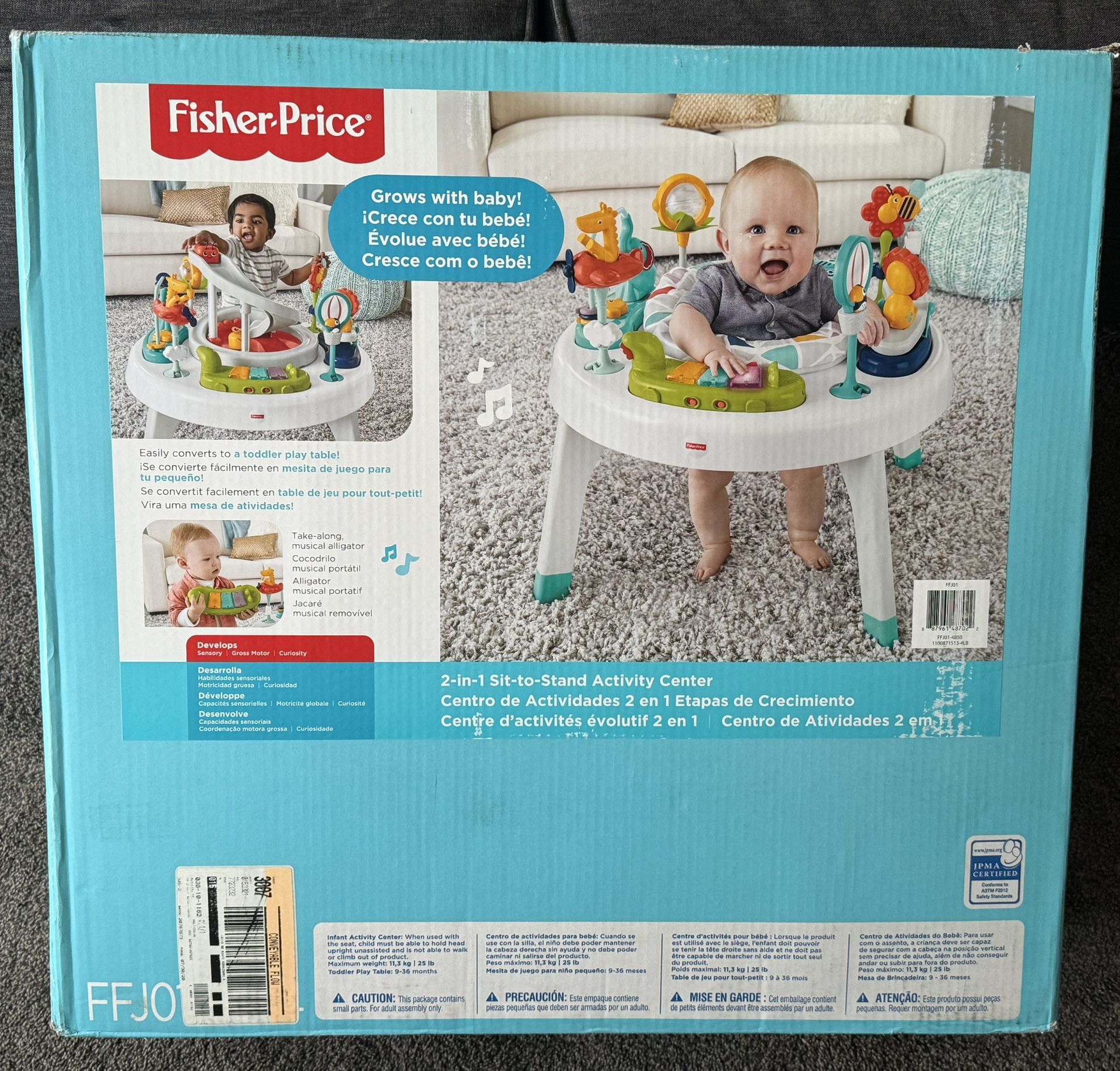 Fisher Price 2-in-1 Sit To Stand Activity Center