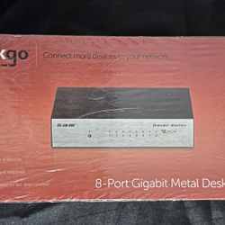 New D-Link GO-SW-8GE Ethernet Switch 8-Port Gigabit Unmanaged Metal Desktop
