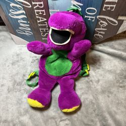 Vintage Barney plush BackPack In good condition