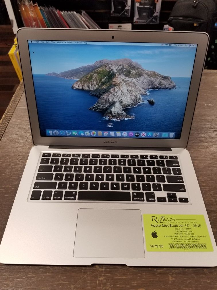 2015 Apple MacBook Air i7 8GB RAM 256GB SSD 13 Webcam WiFi