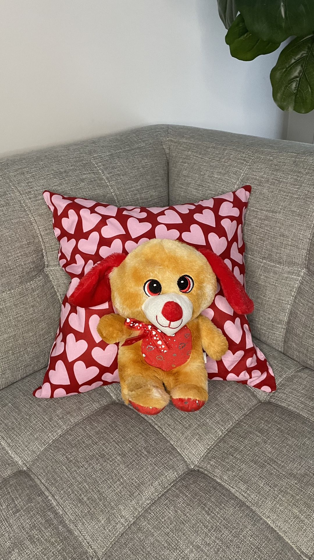 Valentines Day TEDDY and PILLOW CUSTOM MADE