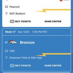 LA CHARGERS VS  Bills 