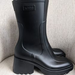 Chloe Betty Boots PVC Rubber Size 10 