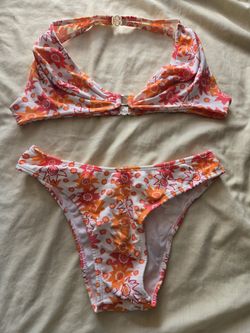 Bikini Orange With White L.