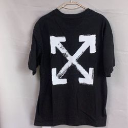 OFF WHITE OW Graffiti arrow Print Casual Tee