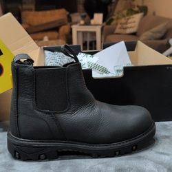 Men's 6 Women's 7.5 Authentic Leather Boots Oil Proof And Waterproof