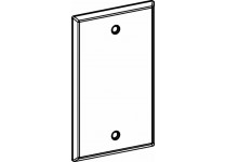 ORBIT - 1-GANG WEATHERPROOF STEEL BLANK COVER, DEVICE MOUNT - GRAY