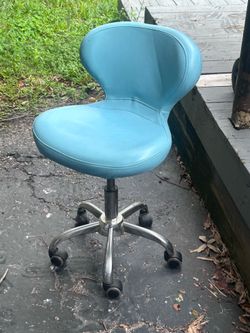 Desk Chair Rolling Swivel Light Blue