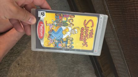 The Simpsons Game PSP Disk Only PAL Cover