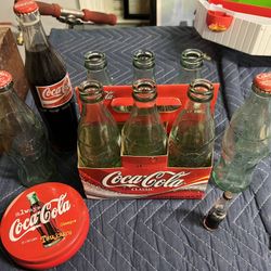 Lot Of Coca Cola Bottles Vintage Collectible!!!