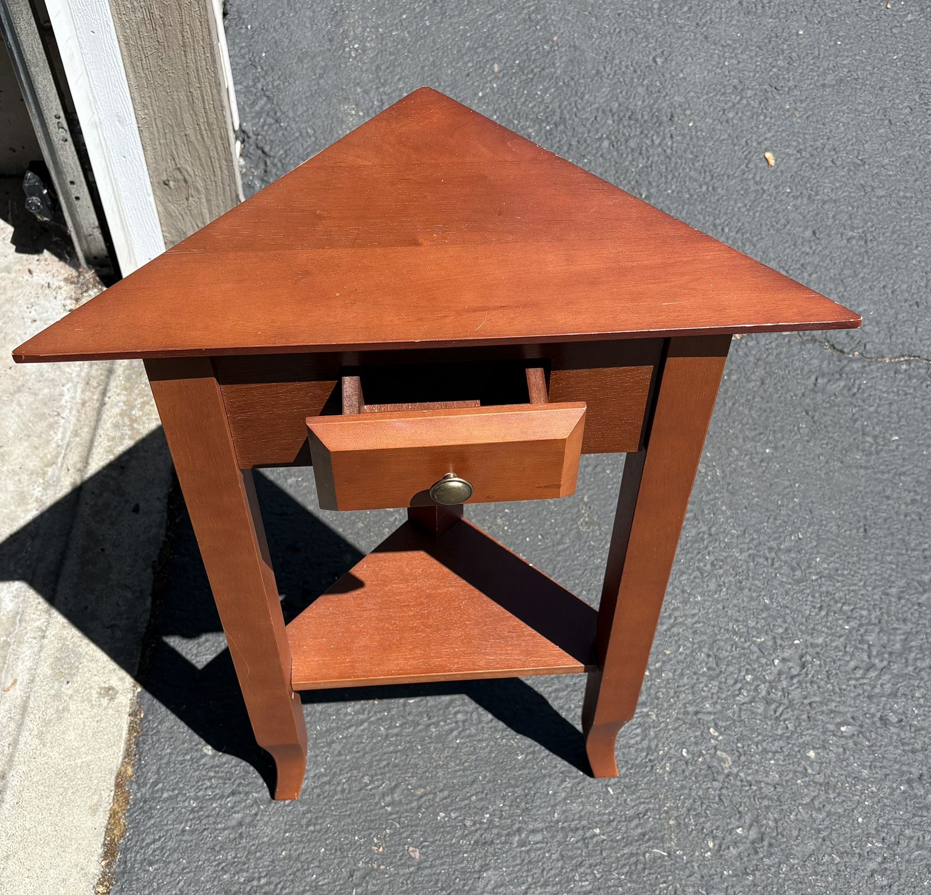 Perfect Wooden Corner Table
