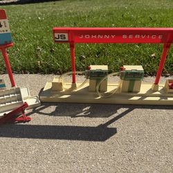 Vintage Johnny Service Gas Station