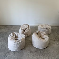 Handmade Linen Bean Bag Chairs
