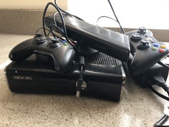 Xbox 360 and 2 Controllers