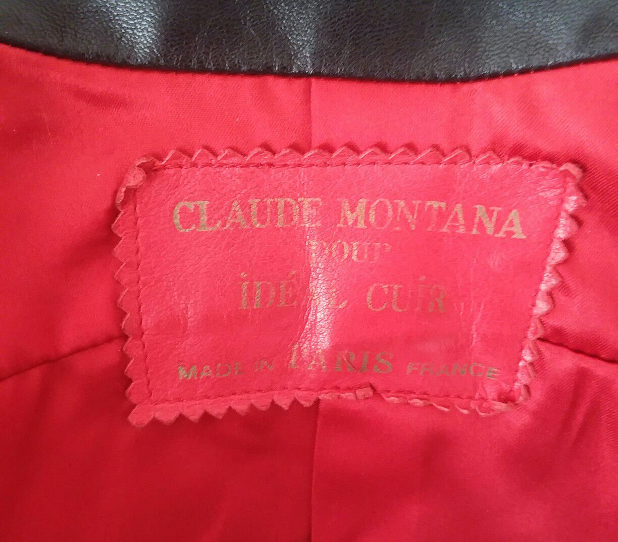 Claude Montana *Paris* leather jacket