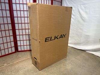 NEW! ELKAY 33-in x 22-in Stainless Steel Double Equal Bowl 18 -Gauge Kitchen Sink