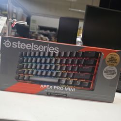 SteelSeries - Apex Pro Mini Gen 3 60% Wired Mechanical OmniPoint Adjustable Gaming Keyboard with Rapid Tap - Black