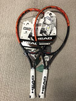 2X New Old Stock Head Graphene XT Radical PWR Tennis Racquets Grip Size 4 3/8