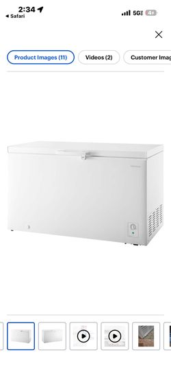 The Insignia 14.0 Cu. Ft. Garage-Ready Chest Freezer
