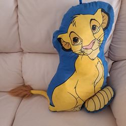 Vintage Disney Collectible Lion King 22" Young Baby Simba Plush Pillow