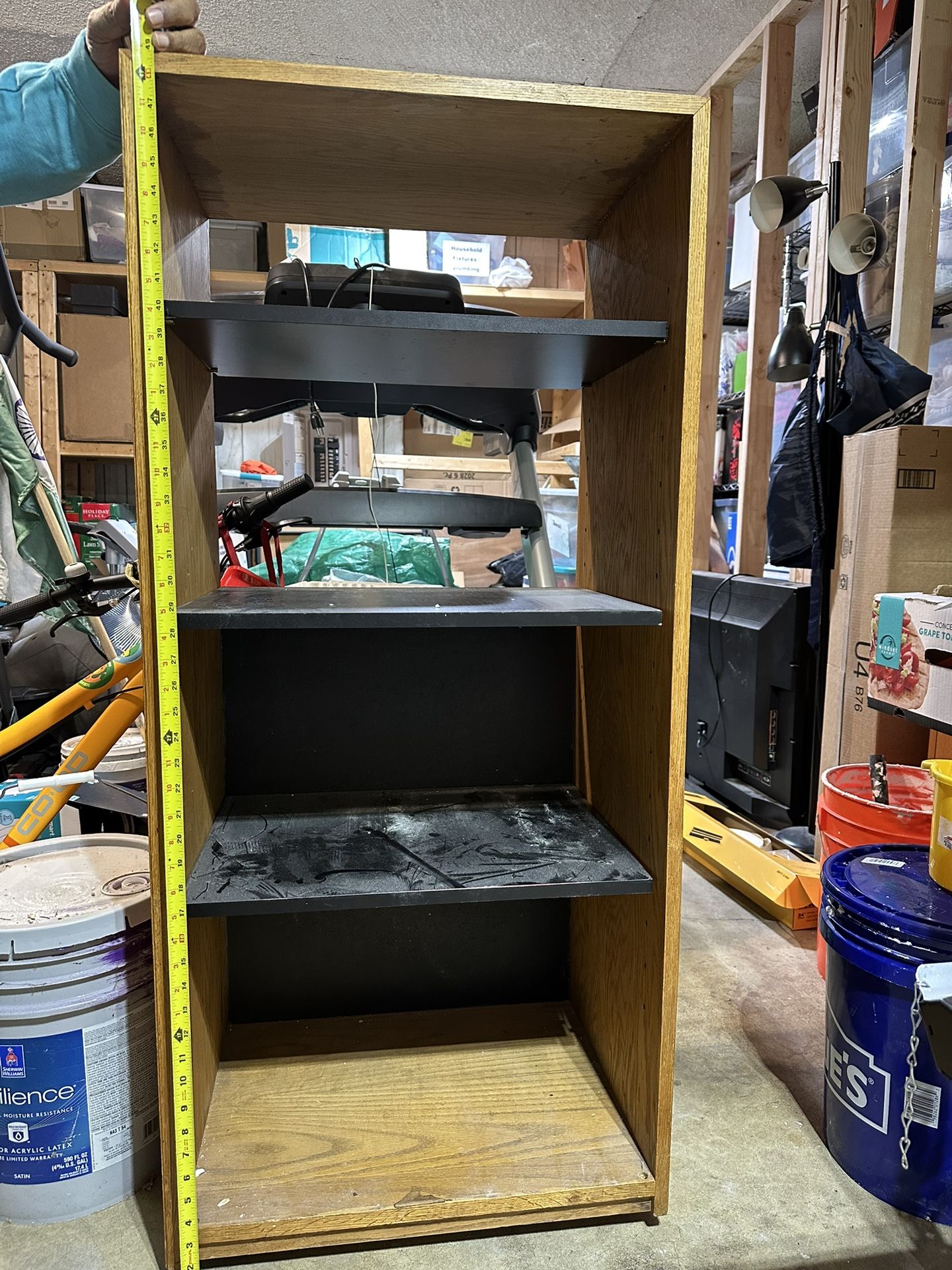 Multipurpose Cabinet With Adjustable Shelves and Wheels
