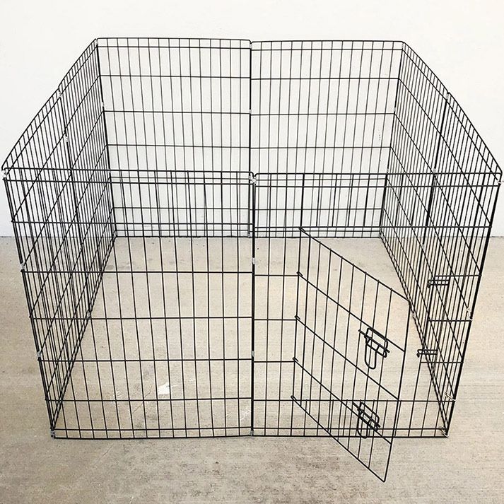 (New) $43 Folding 36” Tall x 24” Wide x 8-Panel Pet Playpen Fence Gate Outdoor Indoor 