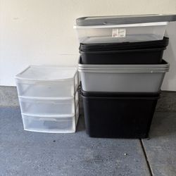 7 Storage Boxes 
