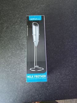Electric milk frother with stand