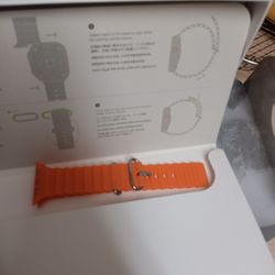 New Ultra 2 Apple Watch Titanium With Ocean Orange Band...OBO!