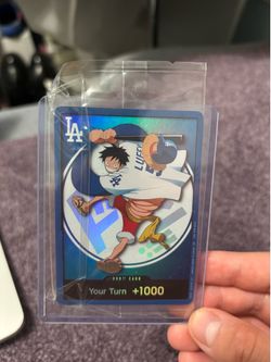 CAN SHIP Monkey D Luffy Los Angeles Dodgers Promo Don Card One Piece TCG SGA 07/02/26
