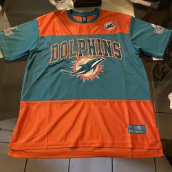 Official Miami Dolphin NFL Jersey Team  Apparel Eastern Conference Size Medium
