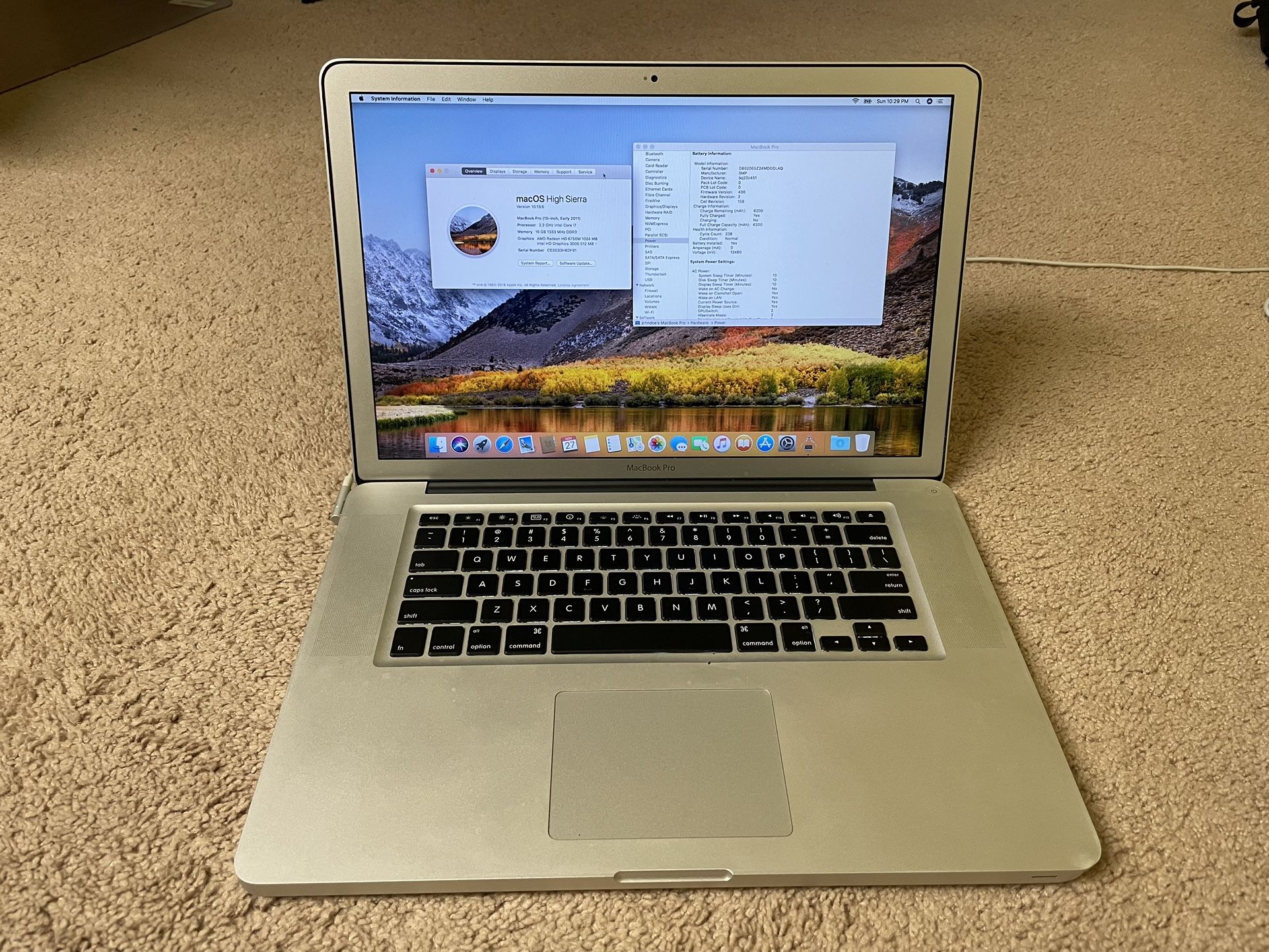 Refurbished Apple MacBook Pro 15-Inch Core i7 2.2 Late-2011 MD318B/A