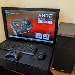 Rosewill Gaming PC - Intel Core i5 9th 4.1ghz 6-Core, 16gb DDR4 Ram, RX 580 8gb Vram GPU (COD, GTA V, Red Dead), 256gb Nvme SSD, 430w PS, Windows 11