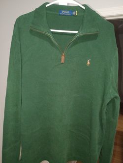 Large polo quarter zip sweater.